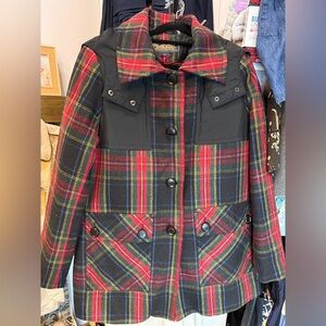 Pendleton Plaid Wool Coat Size 12
